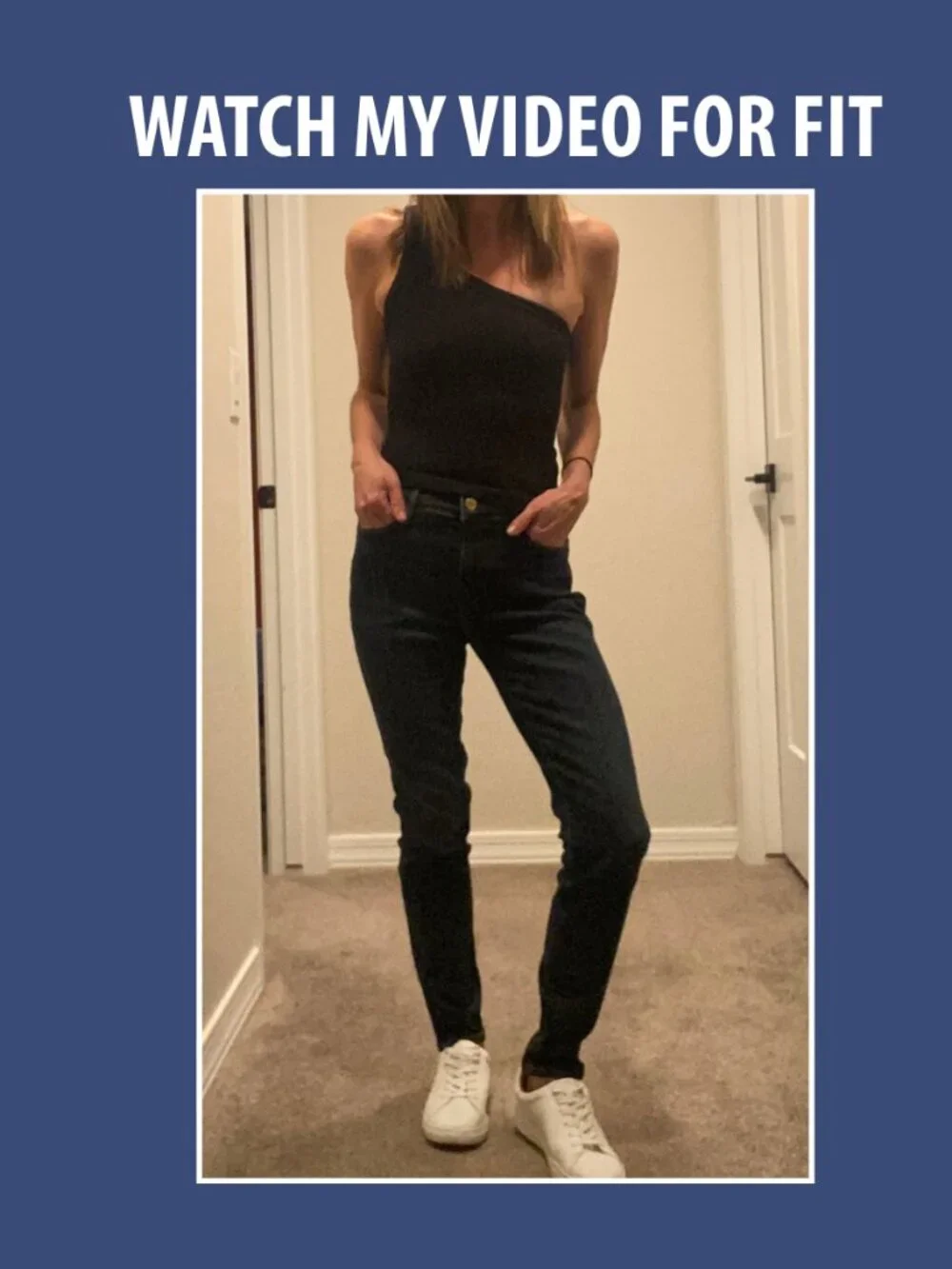 FRAME Le High Skinny Jeans Dark Wash High Rise Stretch 25